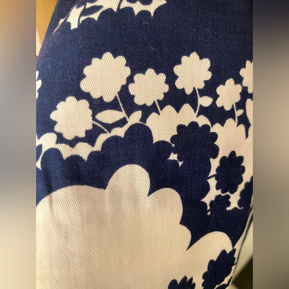 Charles Gray London Vintage NWT Doll Coat White/Navy floral pattern - Picture 10 of 13